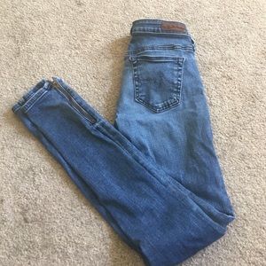 Zip Up legging angle AG denim size 25R